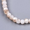 Faceted Round Glass Beads Stretch Bracelets BJEW-T016-06A-3