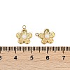 Natural White Jade Flower Charms STAS-I325-143G-03-3