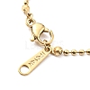 304 Stainless Steel Ball Chain Necklace for Women NJEW-A008-03G-3