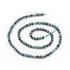 Natural Blue Tourmaline Beads Strands G-G989-A07-2