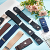 WADORN 12Pcs PU Leather Elastic Invisible Belt FIND-WR0010-33-4