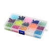 1Box 15 Color Transparent Glass Beads GLAA-X0011-02-6mm-2