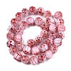 Handmade Millefiori Glass Beads Strands LK-T001-10-3