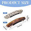 2Pcs 2 Colors Cellulose Acetate and Iron Hair Barrettes for Women Girl PHAR-TADJ0001-01B-3