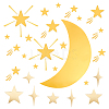Star Acrylic Mirror Wall Stickers DIY-PH0017-37A-1