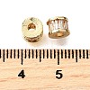 Column Brass Micro Pave Cubic Zirconia Spacer Beads KK-L230-06G-2