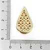 Rack Plating Brass Micro Pave Clear Cubic Zirconia Pendants KK-H474-18G-07-3