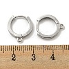 Brass Hoop Earrings EJEW-L211-012B-P-3