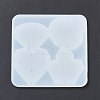 DIY Diamond Ring/Crystal Cluster/Heart Shape Ornament Silicone Molds DIY-E065-04-4