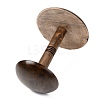 Wooden Dome Shaped Stem Hat Rack AJEW-I051-01A-02-4