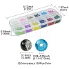 12 Colors Transparent Baking Paint Crackle Glass Beads CCG-FS0001-02B-4