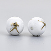 Electroplate Glass Beads EGLA-S178-11L-02-2