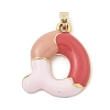 Alloy Enamel Pendants ENAM-S023-01G-Q-2