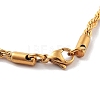 Brass Chain Necklace KK-B082-26G-3
