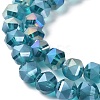 Electroplate Transparent Glass Beads Strands EGLA-I018-AB07-3