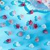 150Pcs 3 Colors Transparent Two Tone Spray Painted Glass Beads GLAA-LT0001-04A-7