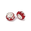 Alloy Rhinestone Clay Pave Beads ALRI-D300-02S-01-2