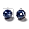 15 Colors Electroplate Glass Beads EGLA-JP0002-02E-6mm-2