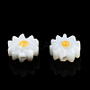 Natural White Shell Enamel Beads SSHEL-N034-124B-01-3