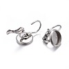 Tarnish Resistant 304 Stainless Steel Leverback Earring Findings X-STAS-H423-03P-4