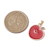 Fruit Alloy Enamel Pendants PALLOY-JF02697-2