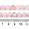 Dyed Natural White Jade Beads Strands G-T138-8mm-210-1-5