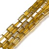 Electroplate Transparent Glass Beads Strands Pearl Luster Plated EGLA-H106-01A-PL03-1