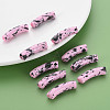 Opaque Spray Painted Acrylic Beads MACR-S372-002F-B03-6