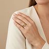 304 Stainless Steel Micro Pave Clear Cubic Zirconia Finger Rings WG80AC4-01-3