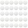 2 Strands Natural White Jade Round Beads Strands G-SP0001-25-1