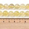 Natural Lemon Quartz(Heated)  Beads Strands G-P596-10mm-01-5