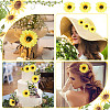 CRASPIRE 20Pcs Cloth Sunflower AJEW-CP0001-83-6