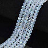 Electroplate Glass Beads Strands EGLA-A034-J1mm-L07-1
