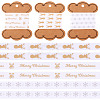 9 Yards 3 Colors Christmas Theme Polyester Printed Grosgrain Ribbons ORIB-TA0001-05B-1