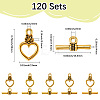120 Sets Alloy Toggle Clasps FIND-SP0003-92AG-2
