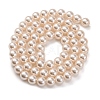 Baking Paint Pearlized Glass Pearl Round Bead Strands PEAR-H019-02B-02-3