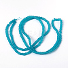 Baking Paint Transparent Glass Bead Strands X-GLAA-S031-4mm-37-3