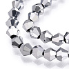 Electroplate Glass Bead Strands LS-EGLA-R094-4mm-15-3