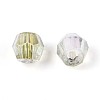 Transparent Spray Painted Glass Beads EGLA-N018-4mm-03-3