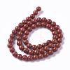 Natural Red Jasper Beads Strands G-F348-01-6mm-A-3