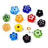 Handmade Millefiori Glass Bead Strands LAMP-N029-017A-08-4