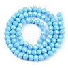 Electroplate Glass Beads Strands EGLA-A034-P10mm-A06-3
