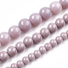 Opaque Solid Color Glass Beads Strands GLAA-T032-P10mm-07-4
