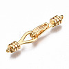 Brass Hook and S-Hook Clasps X-KK-T063-70G-NF-5