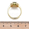 Adjustable Rack Plating Brass Micro Pave Cubic Zirconia Finger Rings for Women RJEW-M028-45G-3