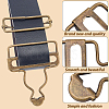 6Bags Adjustable Alloy Buckle FIND-CP0003-92C-6