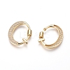 Brass Micro Pave Cubic Zirconia Screw Carabiner Lock Charms KK-I033-01G-Q-2