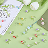 40Pcs 5 Colors Acrylic & ABS Plastic Imitation Pearl Pendants FIND-BM0001-51-4