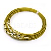 201 Stainless Steel Wire Necklace Cord TWIR-SW001-6-1