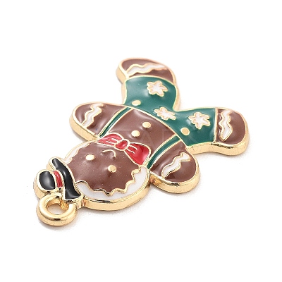 Christmas Theme Alloy Enamel Pendants ENAM-D060-04D-1